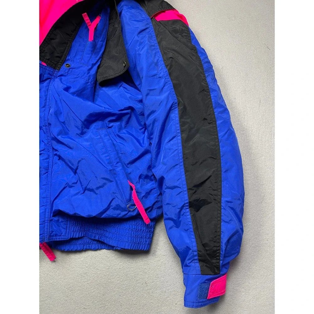 Columbia Criterion Jacket Nylon Blue Pink Black XL Mens